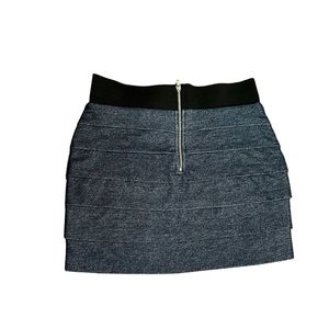 Express blue elastic waist band mini skirt size XXS